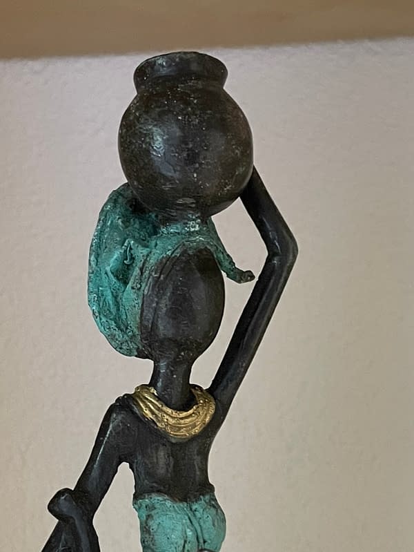 AfricanArt vrouw met kind in mintgroenAfricanArt vrouw met kind in mintgroen