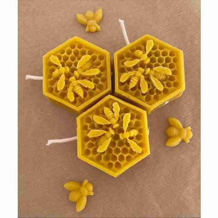 Bee Light Hexagon bijenwas kaarsen
